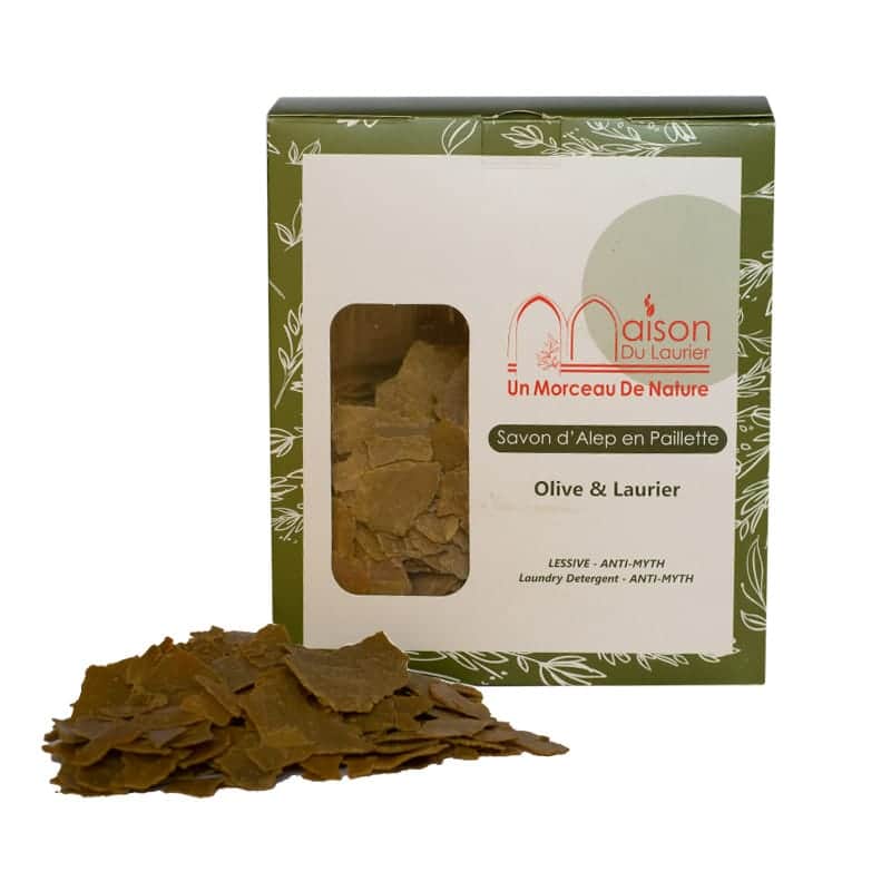 Copos de Jabón de Alepo 500g 3% aceite de bayas de laurel