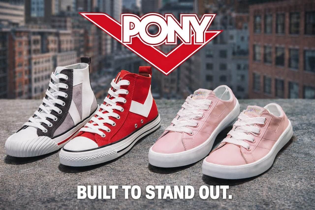 Collection de Baskets Classiques PONY – Chaussures Décontractées Montantes et Basses