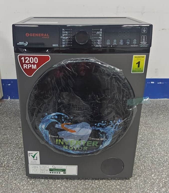 O General Lave-linge 8KG – Offre de gros à prendre en totalité
