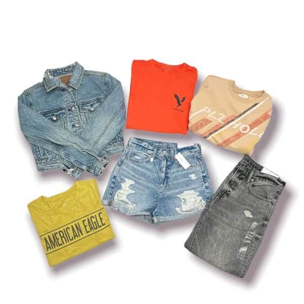 American Eagle Wholesale store stock apparel assortment 