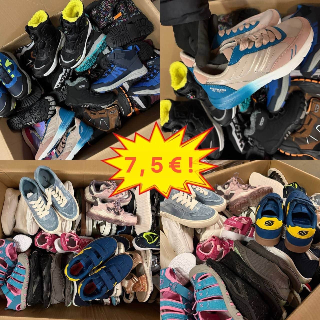 DOCKERS KIDS FOOTWEAR MIX FROM GERMAN MARKETPLACES — STOCK COLLECTION