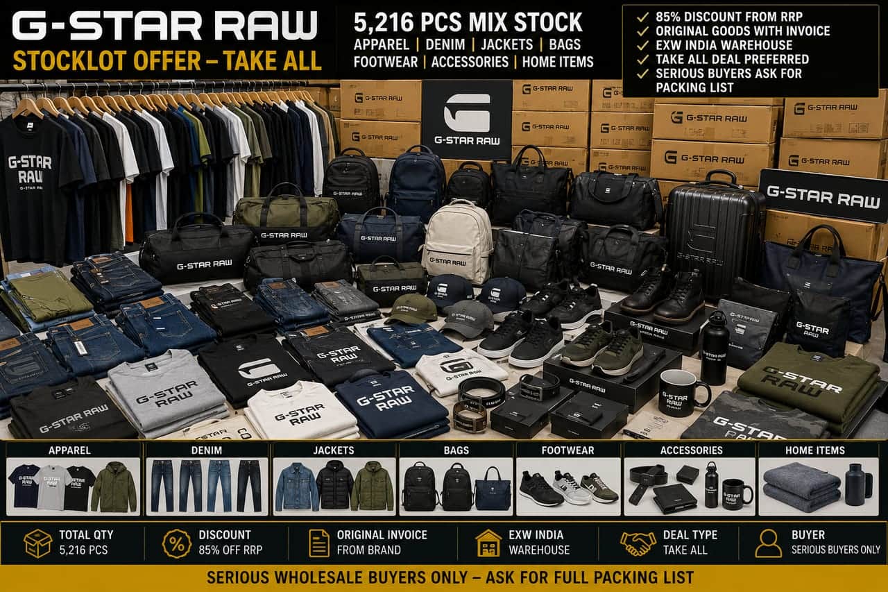 G-STAR RAW STOCKLOT OFFER – TAKE ALL DEAL