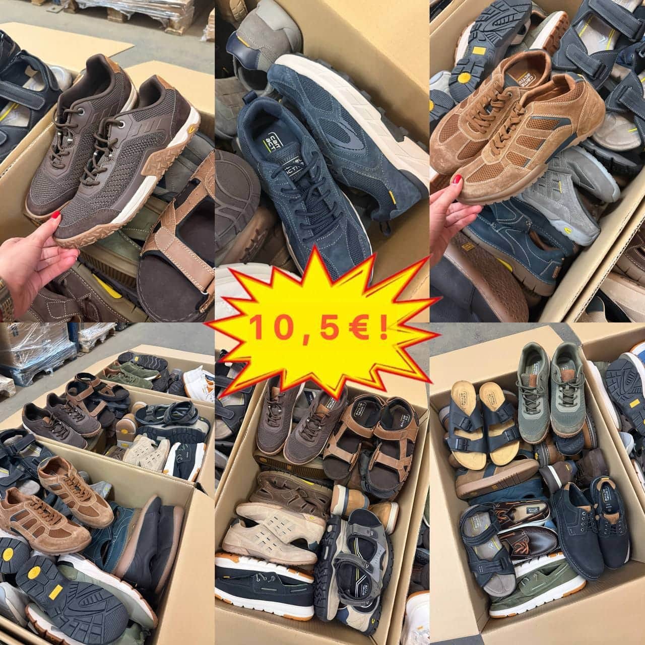 LOTE DE STOCK DE CALZADO MASCULINO CAMEL ACTIVE