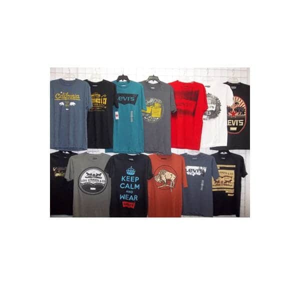 Surtido de camisetas de manga corta para hombre Levi's, 48 piezas.