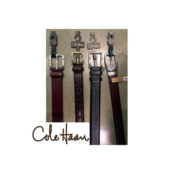 Surtido de cinturones de cuero para hombre Cole Haan al por mayor, 12 piezas.