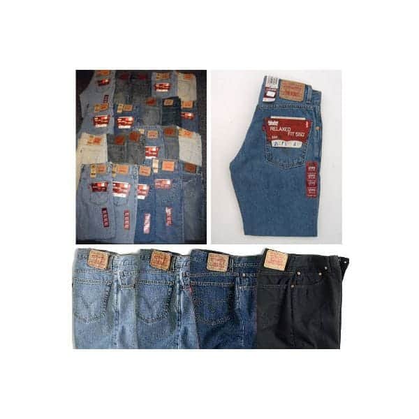 Levi's 500 surtidos al por mayor de jeans para hombre IRR 24 piezas.