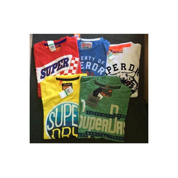 Superdry mens Wholesale s/s t-shirt assortment 24pcs