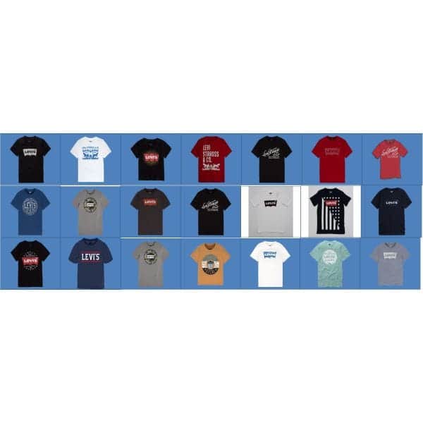 Levi's Boys short sleeve printed tees assortment 48pcs.