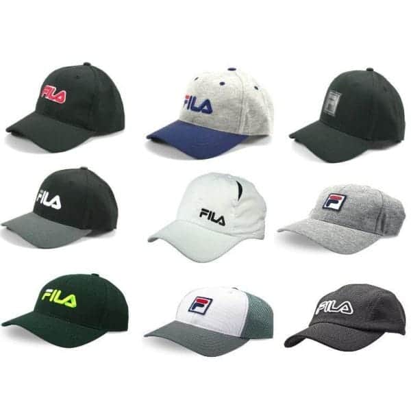 Surtido de sombreros para hombre Fila al por mayor, 48 piezas.