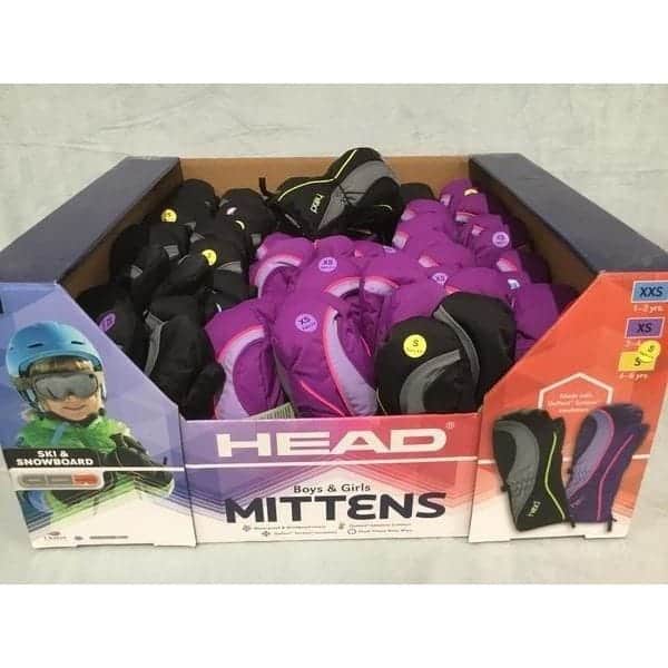 Head wholesale boys and girls mittens 48pcs.