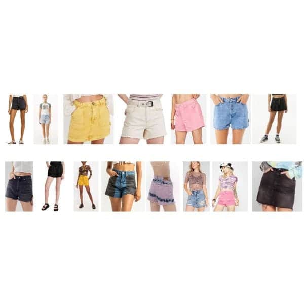 Urban Outfitters wholesale apparel store stock SHORTS 50pcs.