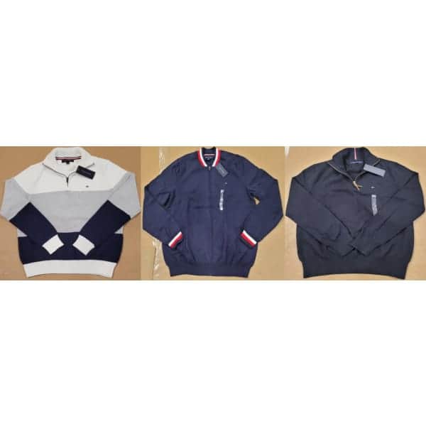 Tommy Hilfiger Großhandel Herren-Zip-Pullover 24 Stk.