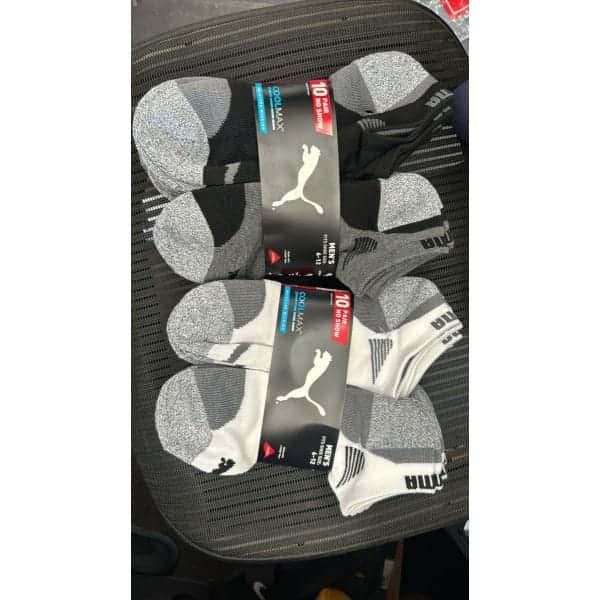 Chaussettes homme Puma en gros 10 paires/paquet 30 pièces.