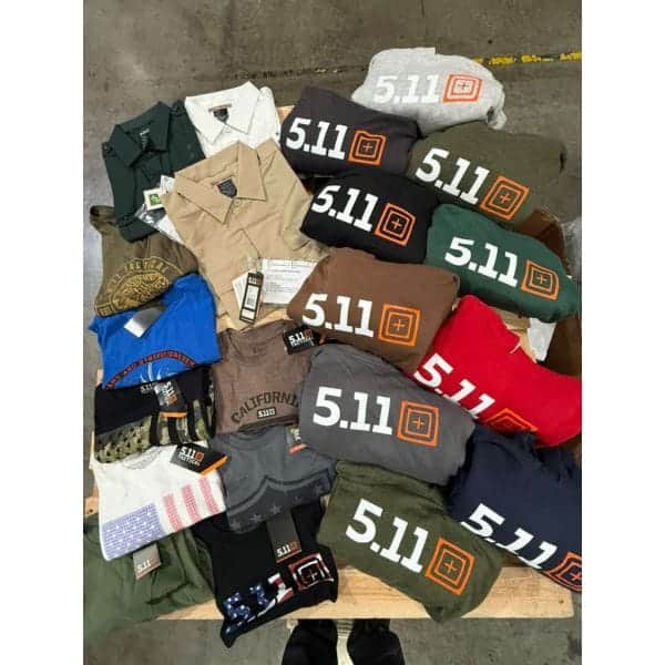Lot de gros 5.11 Tactical de sweats à capuche, t-shirts et chemises 100 PCS