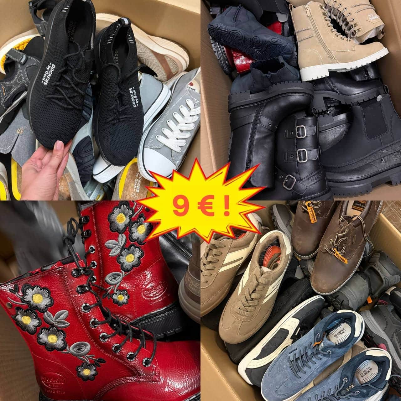 Branded Footwear Mix from German Stock – Grade A