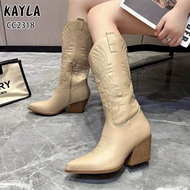 Stocklot 2,376 pairs women's cowboy boots – €3.95/pair ex works DE