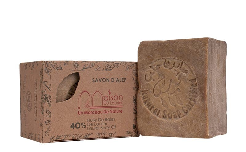 Jabón de Aleppo 40% aceite de bayas de laurel
