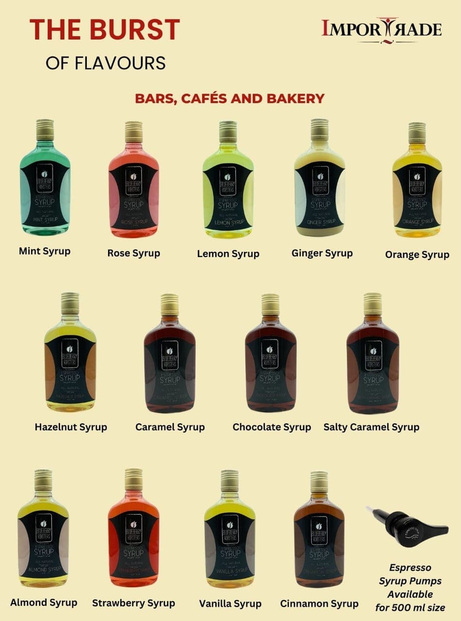 Blueberry Roasters: Mixed Espresso Syrups