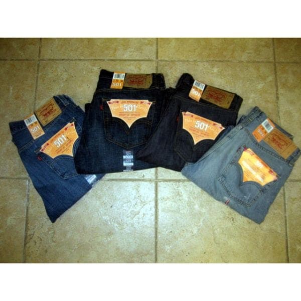 Levi's 501 wholesale men's denim Jeans assortment 30pcs