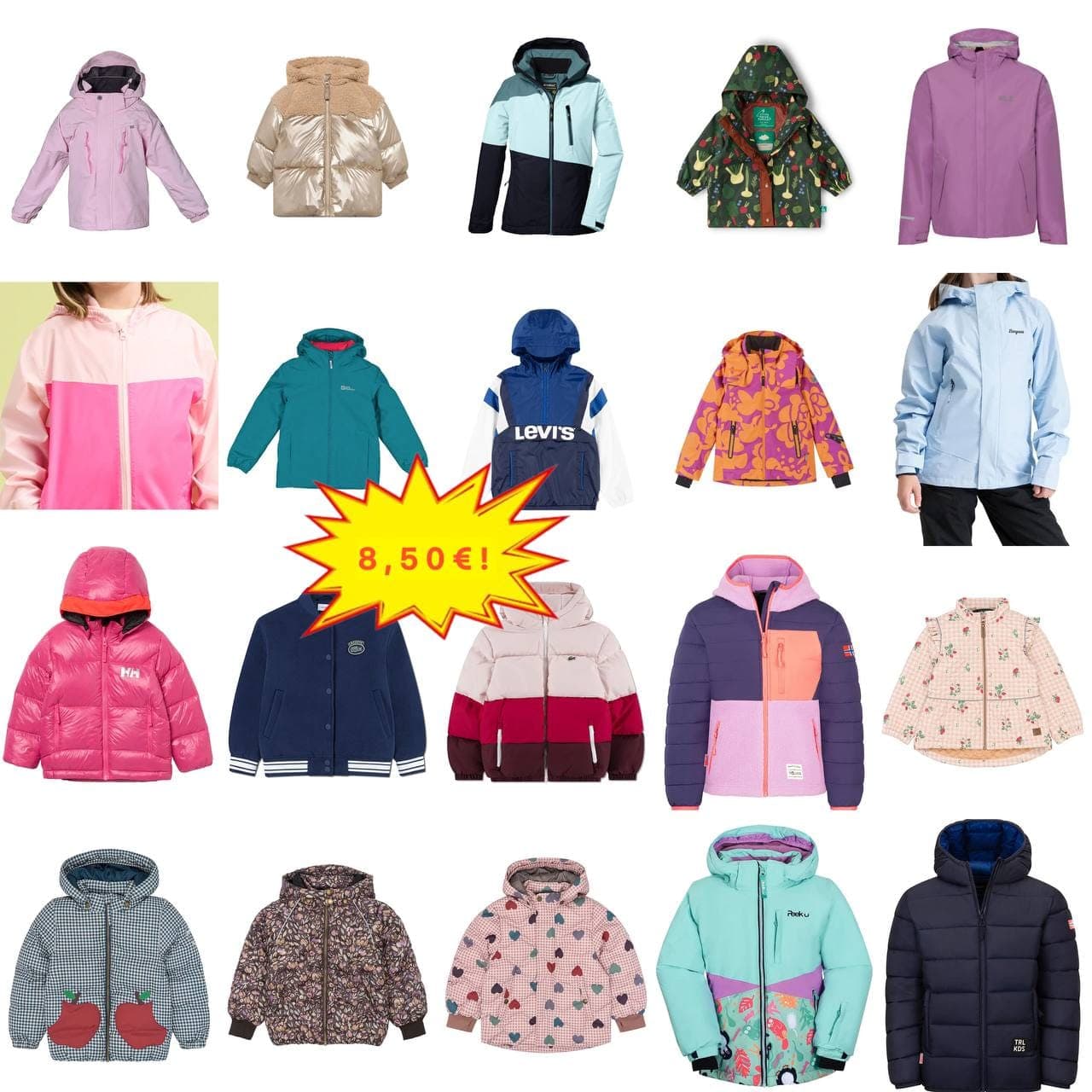 Children’s Jacket Mix from European Marketplaces – Grades A/B/C