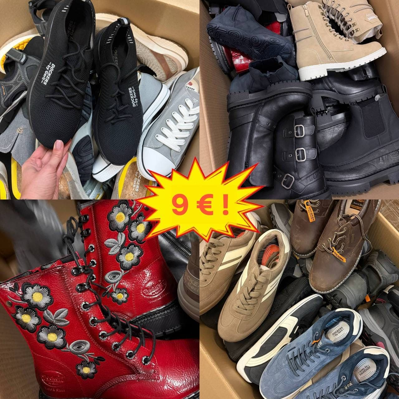 Branded Footwear Mix from German Stock – Grade A