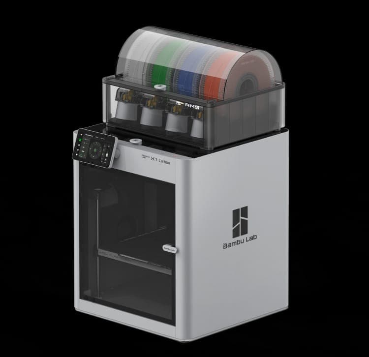 Imprimante 3D en fibre de carbone Bambu Lab X1C avec combo AMS
