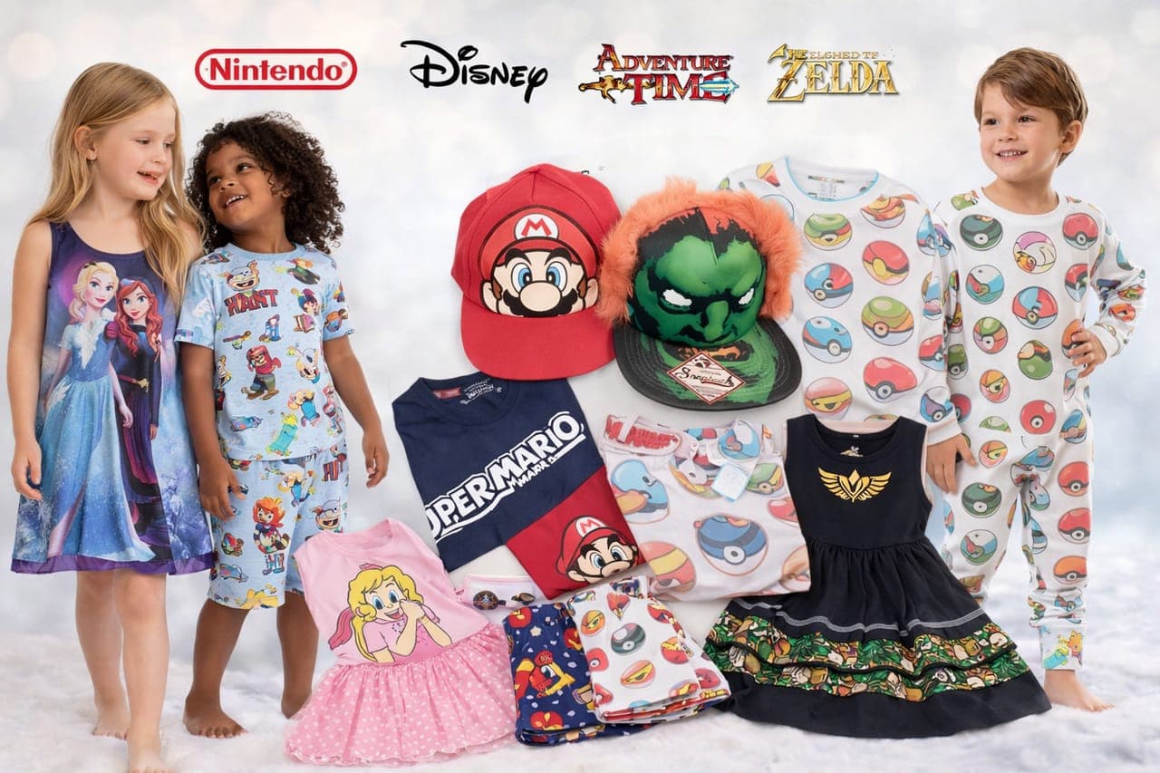 Jebel Ali Stocks | Branded Kids Clothing Bundle – Nintendo, Disney, Zelda, Adventure Time | Dresses, Pajamas & Accessories