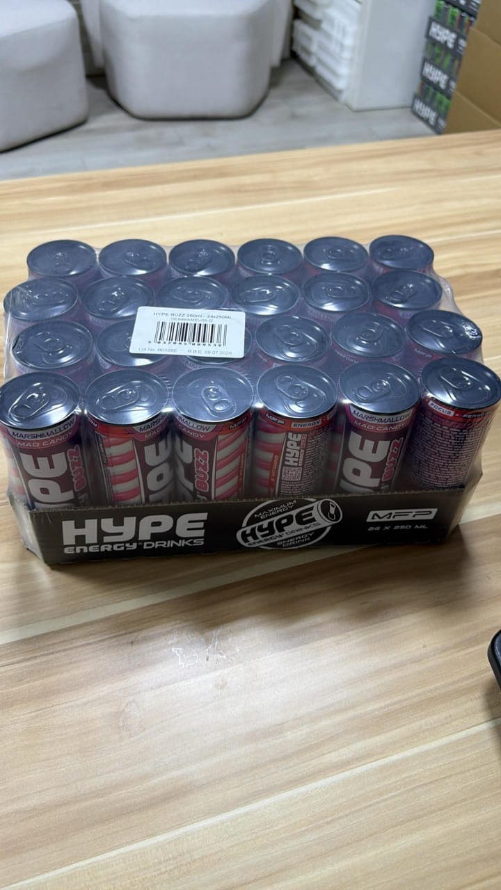 HYPE HYPE Energy Buzz Drink 250ml – Stocklot Offer EXW Dubai