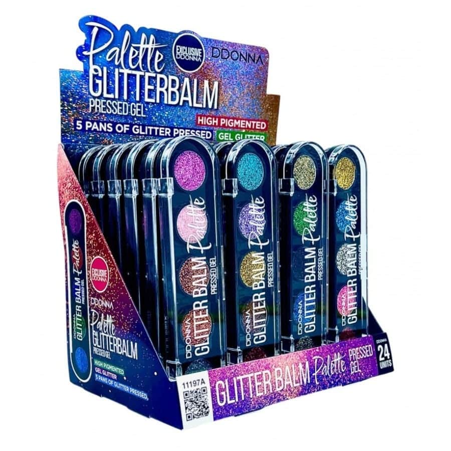 FARD À PAUPIÈRES GLITTER BALM D'DONNA PACK DE 24