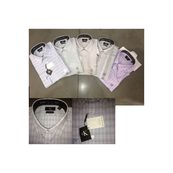 Calvin Klein wholesale men's l/s non iron button front shirts 24pcs.