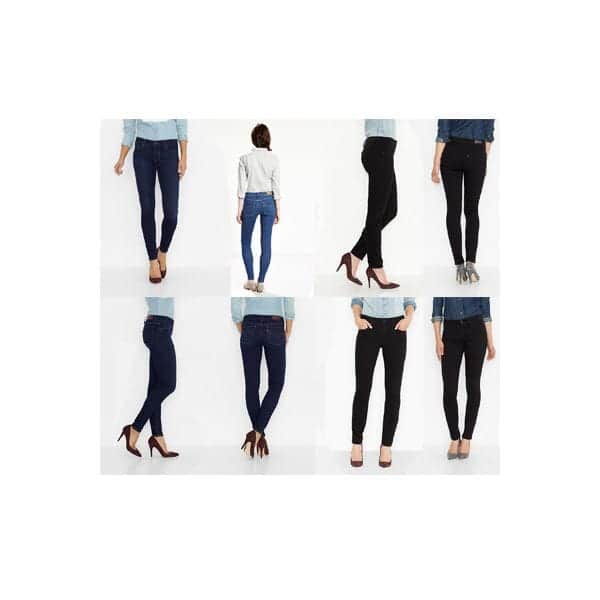 Surtido de jeans para mujer Levi's al por mayor, 24 piezas.