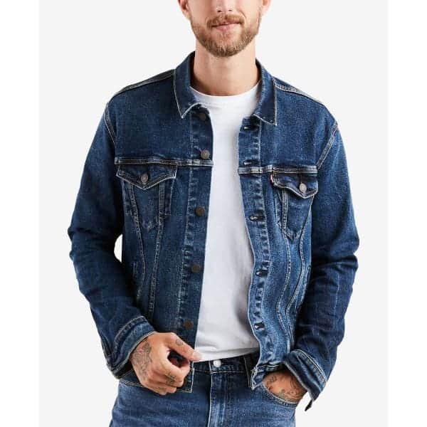 Assortiment de vestes en denim Levi's en gros - homme, non doublées, 24 pièces.