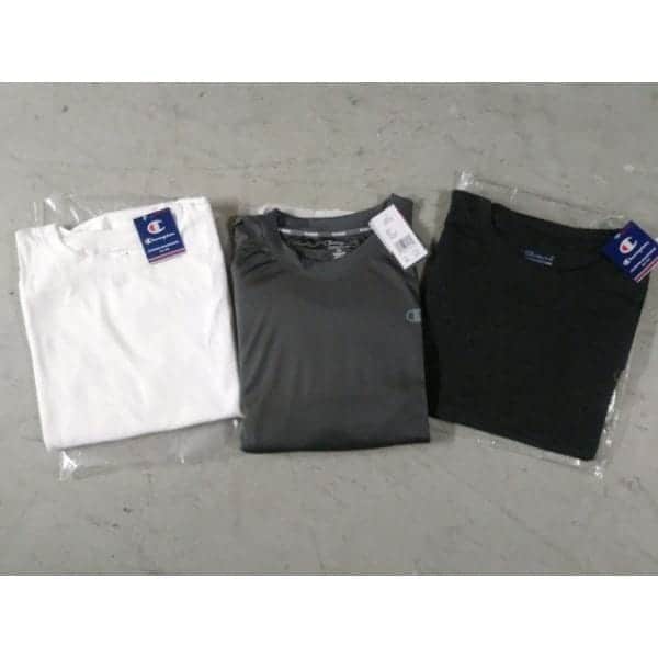 Surtido de camisetas de manga larga Champion Wholesale Big and Tall, 48 piezas.