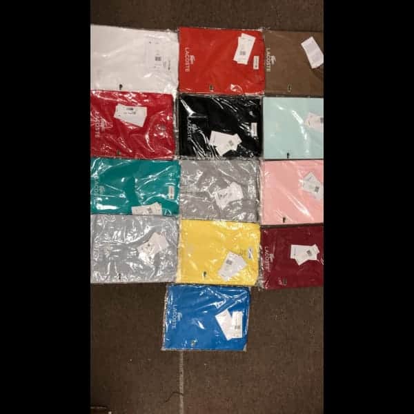 Lacoste men's s/s crew tee assortment 30pcs.